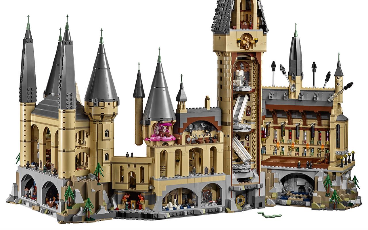 乐高霍格沃茨8倍速 part1 巨型霍格沃茨乐高套装将是哈利波特粉丝梦寐