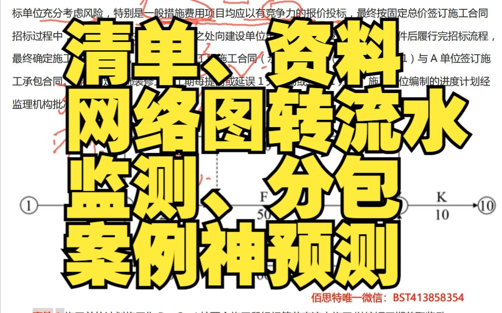 23年一建建筑案例预测,网络图转流水施工哔哩哔哩bilibili