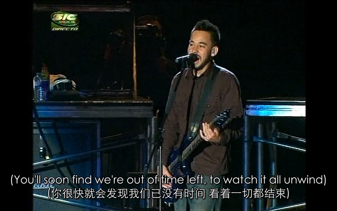 [图]Linkin Park - Pushing Me Away (Rock in Rio Lisboa 2008) 中英字幕