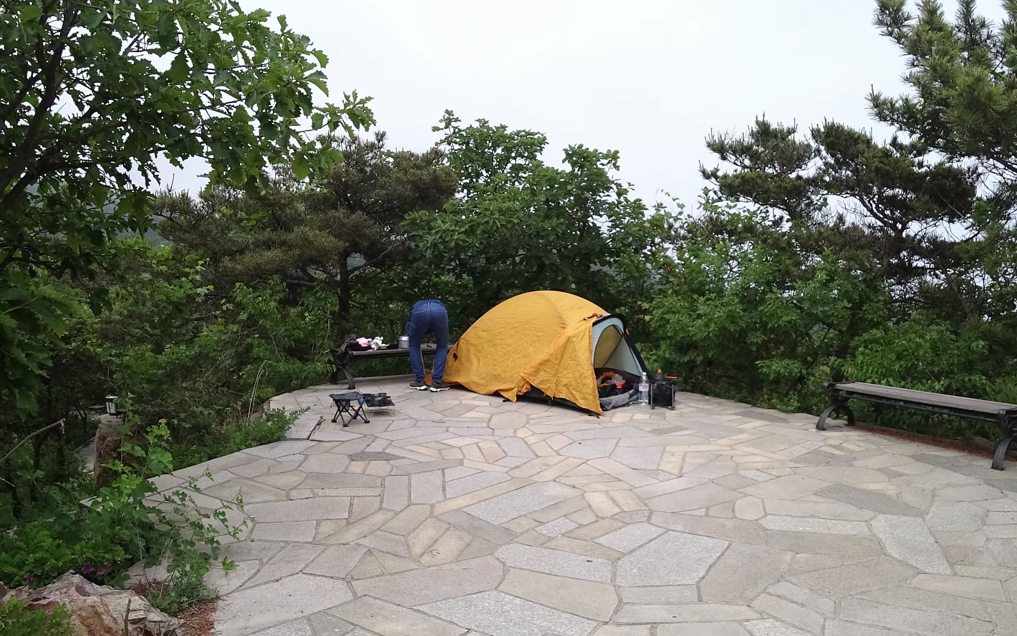 大连东海公园鳄鱼岛搭帐延时随手拍