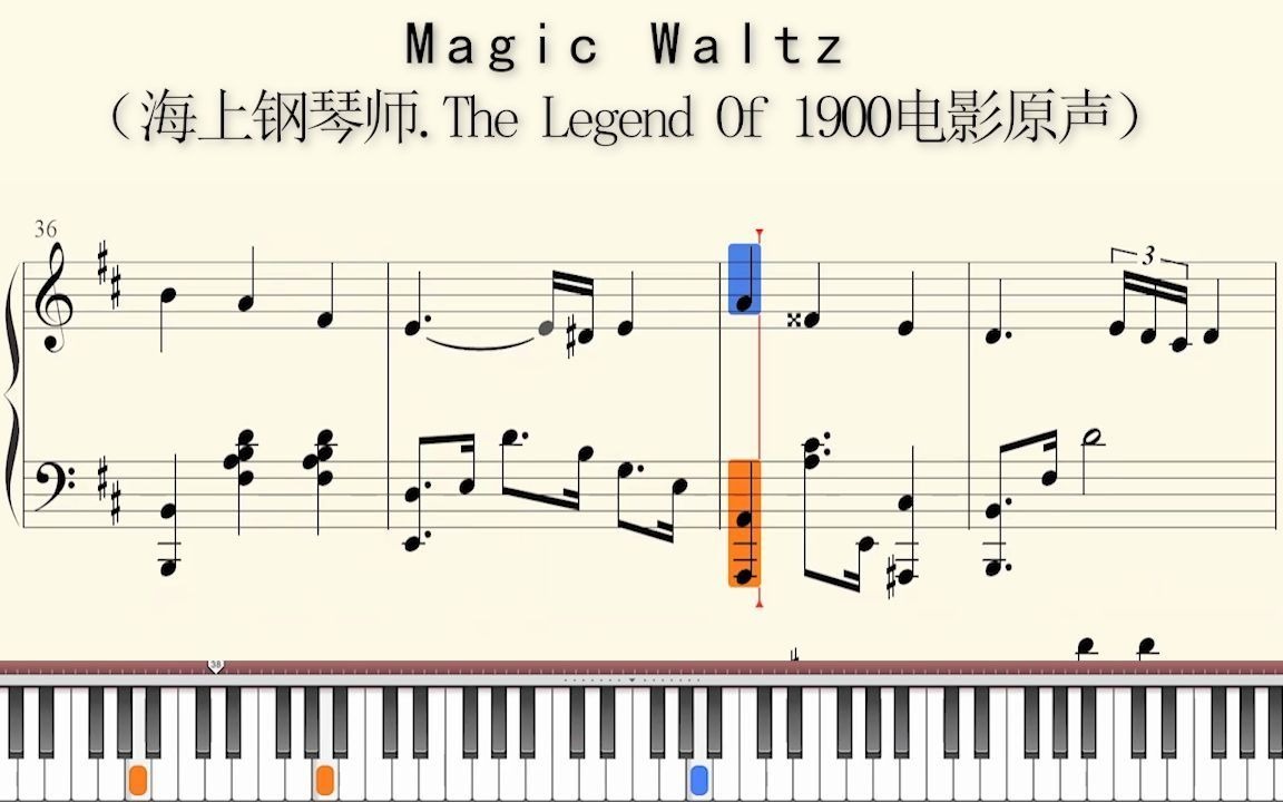 [图]钢琴谱：Magic Waltz（海上钢琴师.The Legend Of 1900电影原声）