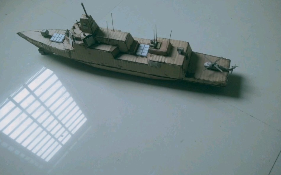 纸箱作品055驱逐舰