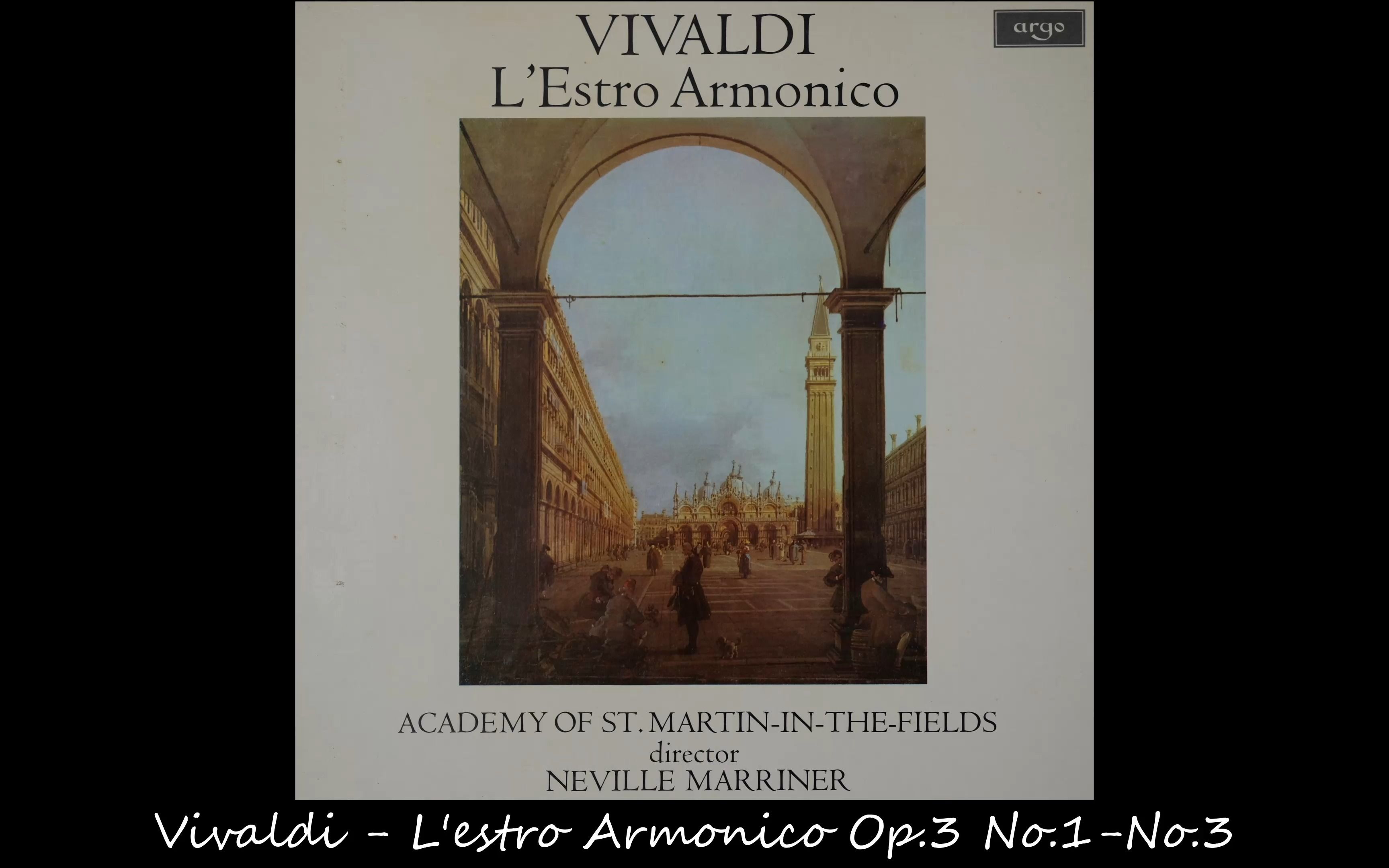 [图]维瓦尔第-和谐的灵感 黑胶唱片 马里纳&圣马丁 Hi-Res Vivaldi-L'estro Armonico Op.3 No.1-No.3