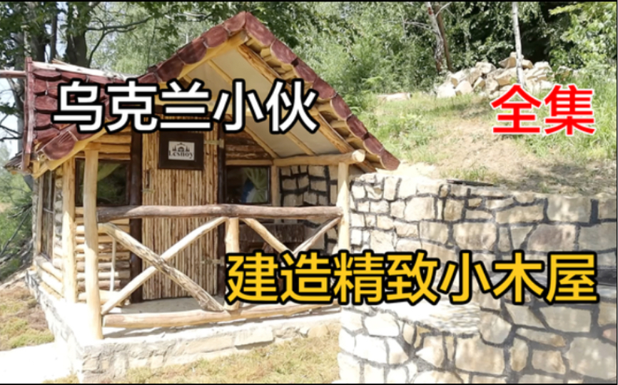 乌克兰小伙山顶打造精致小木屋,全集哔哩哔哩bilibili