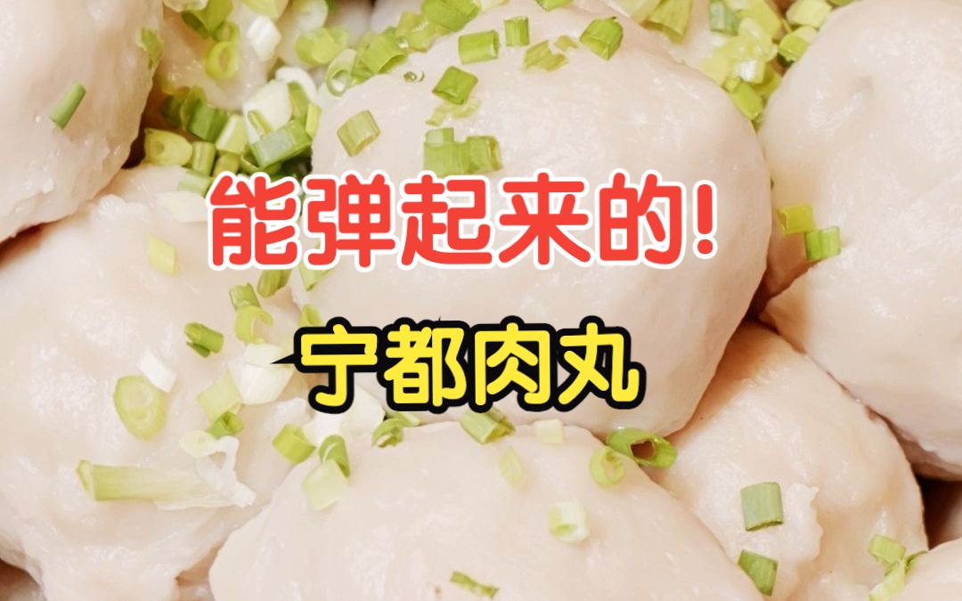 弹弹弹!能弹起来的美食【宁都肉丸】哔哩哔哩bilibili