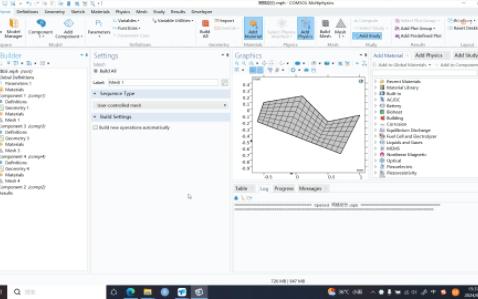 Comsol凹多边形的映射网格划分哔哩哔哩bilibili