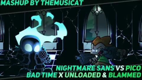 FNF Indie Cross Sans - Bad Time (Nightmare) (4k) 