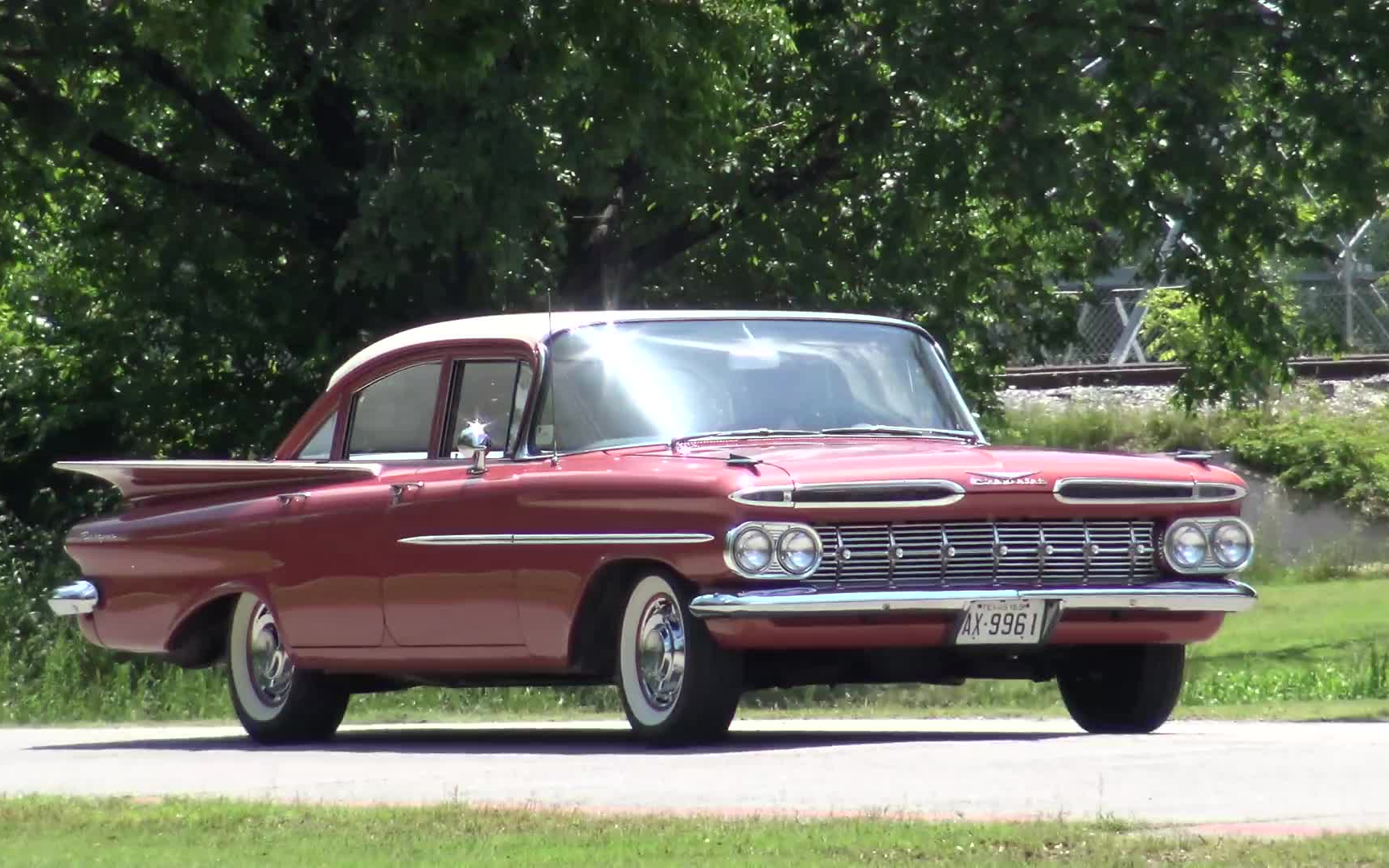50年代经典入门款轿车-1959 雪佛兰(chevrolet) biscayne_哔哩哔哩