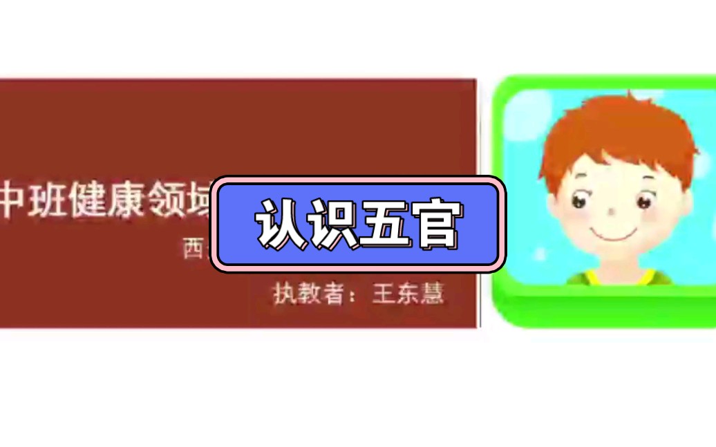 幼儿园公开课||中班健康《认识五官》课堂实录 ppt课件 教案 反思