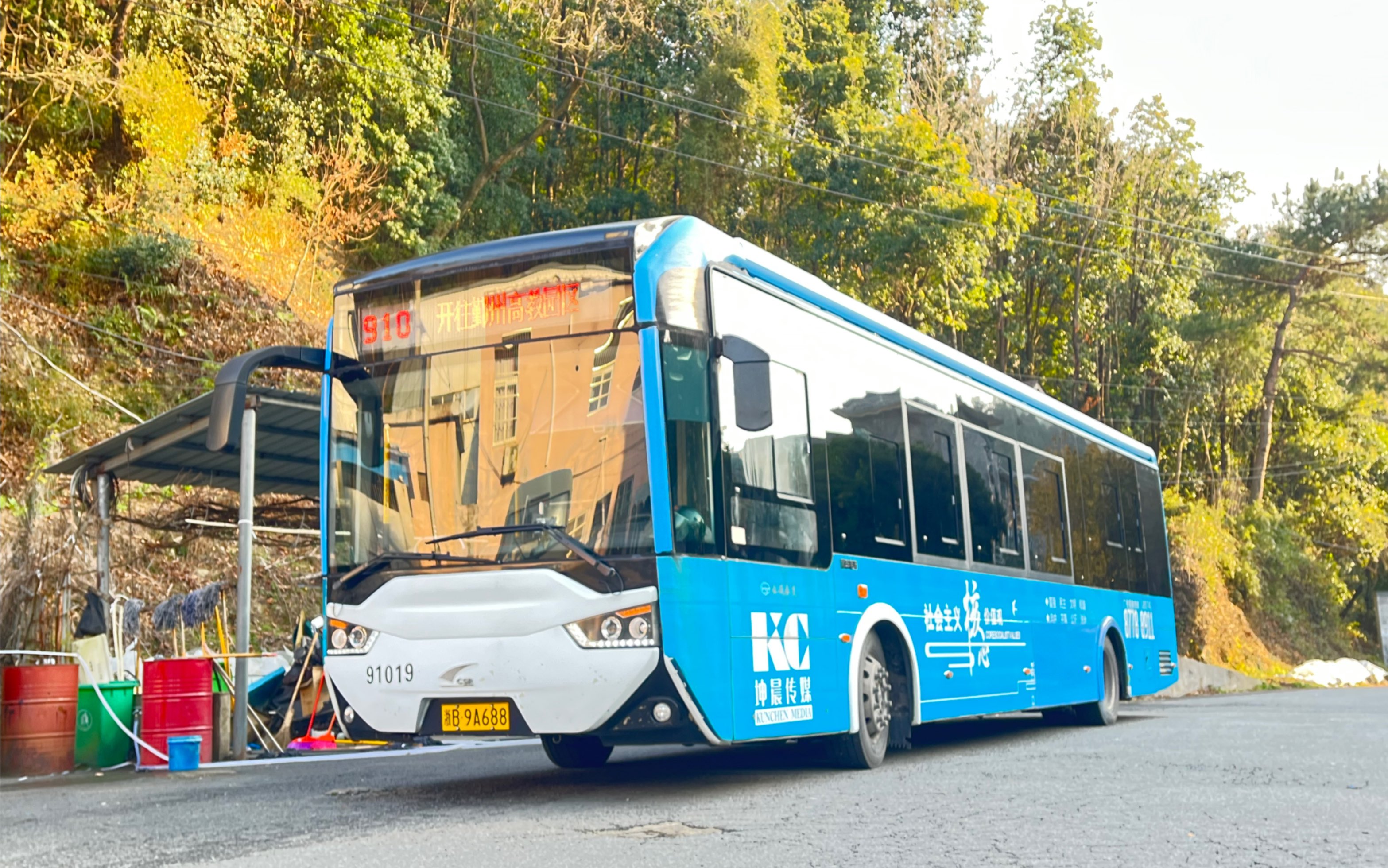 【春节特辑】客流稀少却用12m的线路——宁波公运公交910路pov