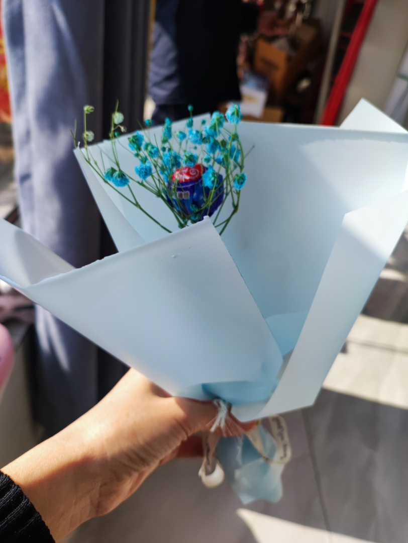 女儿真孝顺,给我包了一朵花