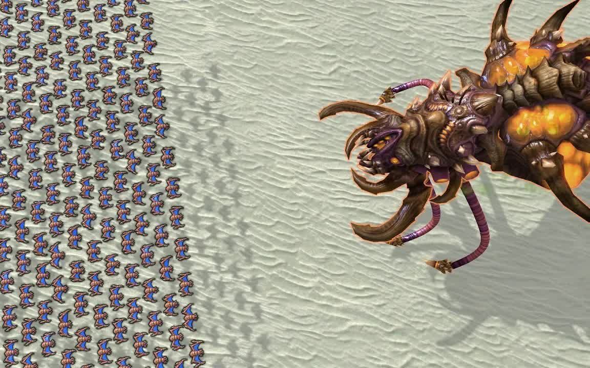 星际争霸2 - 多少爆蚊能干死利维坦?