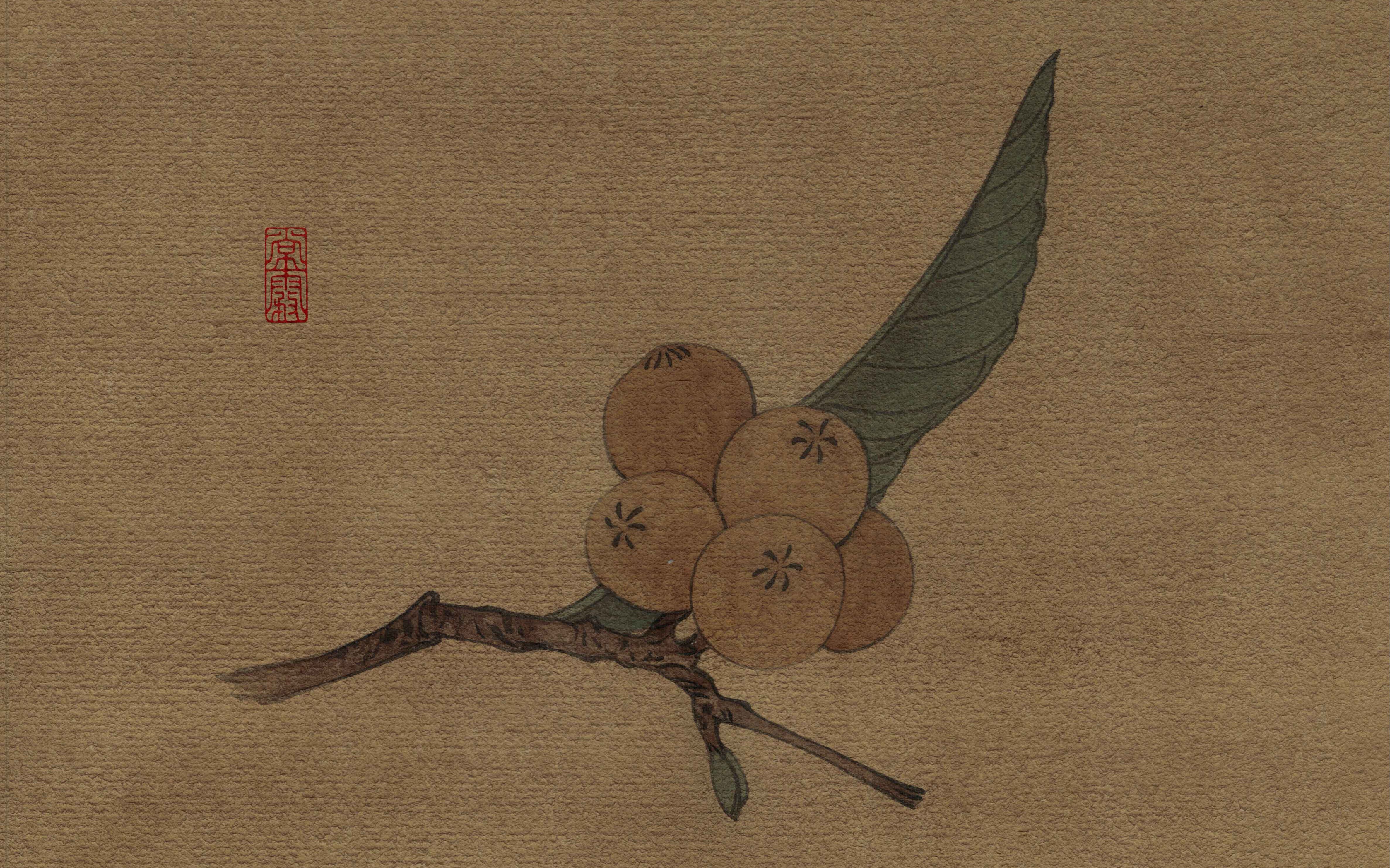 【零基础工笔画教学视频】枇杷系列(五)做旧_哔哩哔哩 (゜-゜)つロ