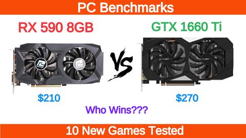 Rx 590 8gb hot sale vs gtx 1660 6gb