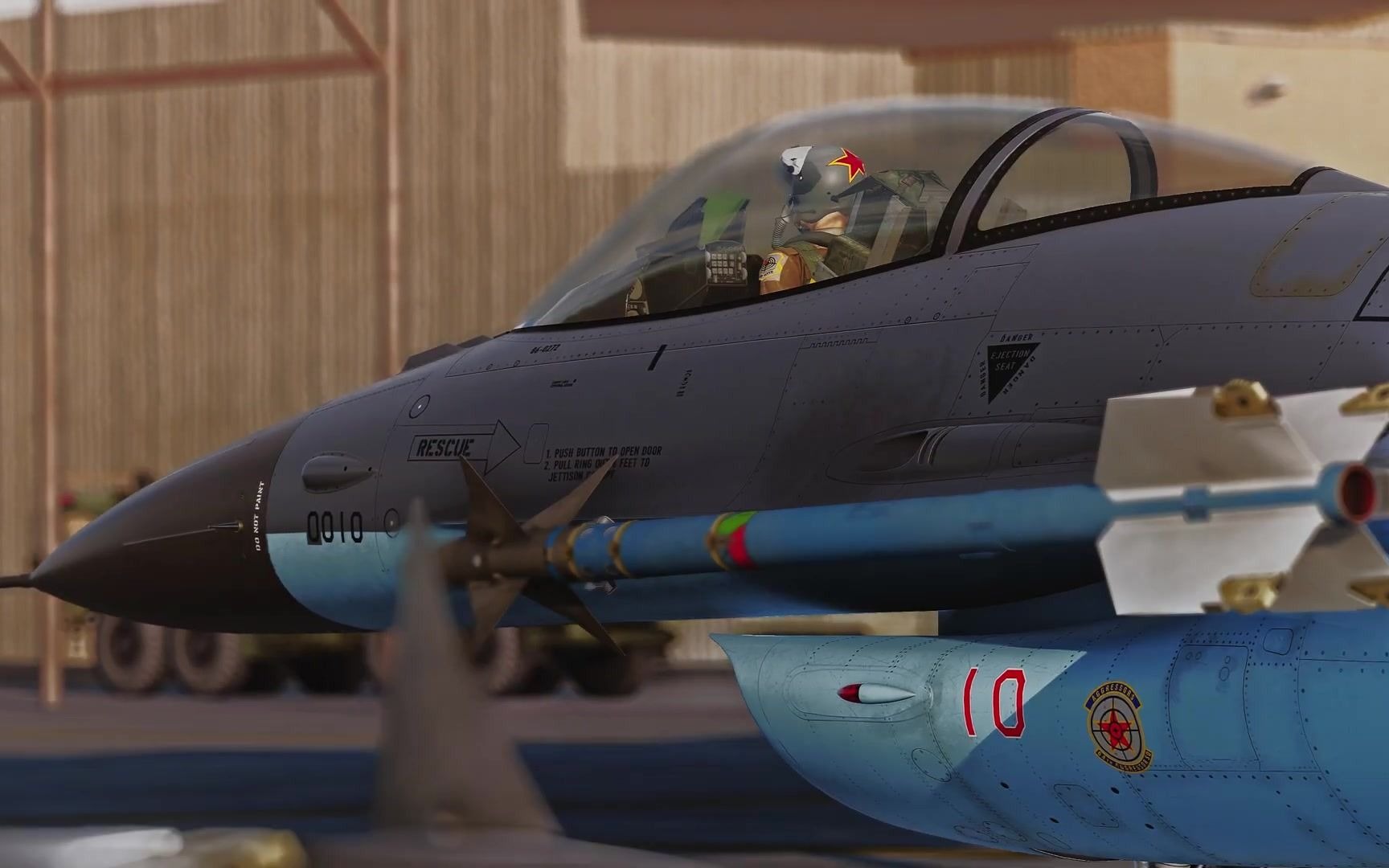 【dcs】2.7最高画质 内华达入侵者中队f16演示