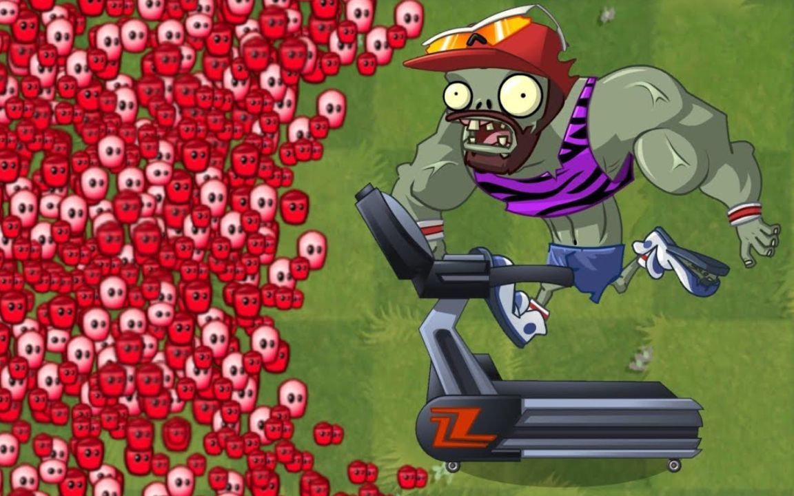 pvz 2:植物挑战,有氧运动僵尸!看看谁会赢?