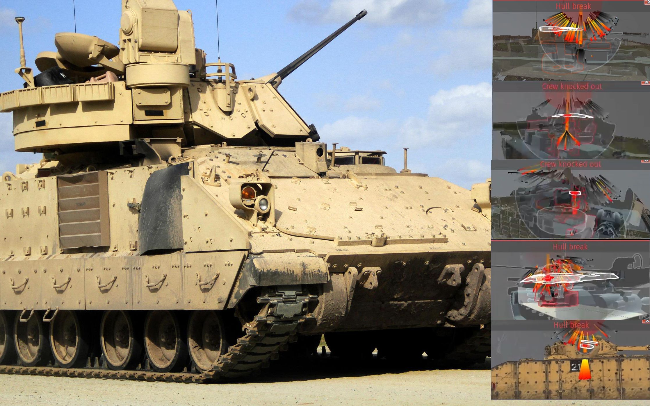 【战争雷霆】m3a3步兵战车 攻顶导弹 超燃杀戮集锦_哔哩哔哩_bilibili