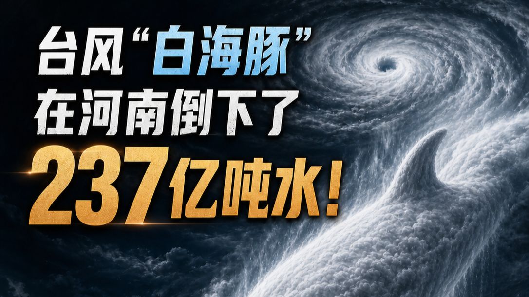 台风“白海豚”在河南倒下了237亿吨水！一个被浙江破了纪录的台风，反让河南截胡了！