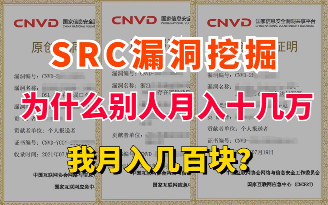 如何靠挖漏洞实现财富自由!大学生零基础入门网络安全SRC漏洞挖掘!哔哩哔哩bilibili