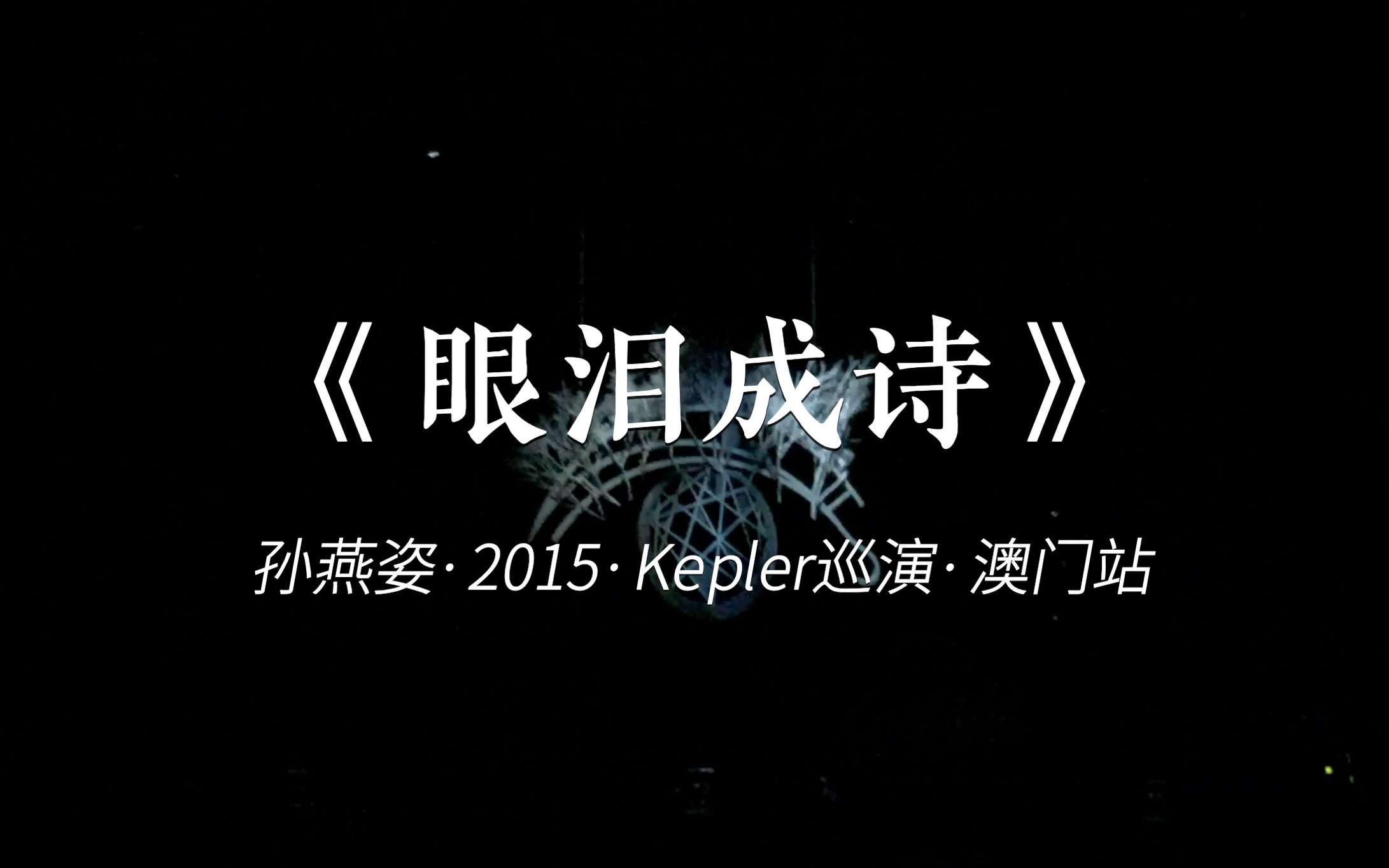 [图]孙燕姿·2015·Kepler巡演·澳门站·眼泪成诗