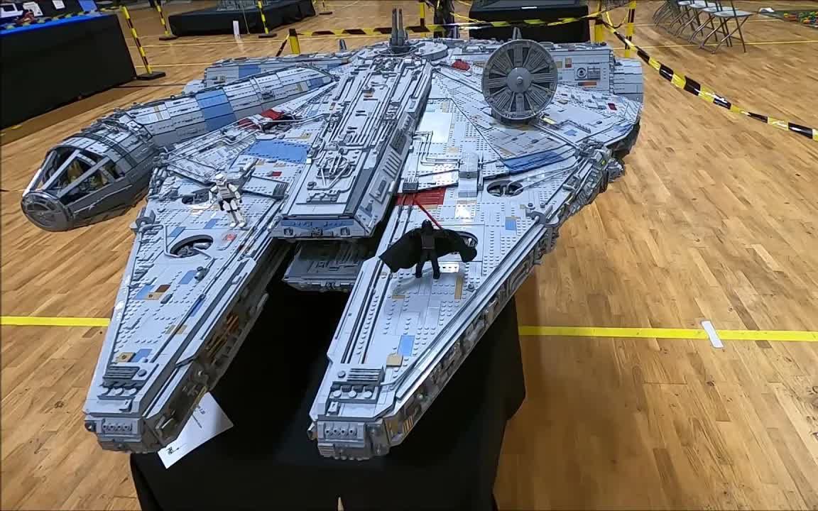 比最大的乐高千年隼套装大10倍的乐高星球大战千年隼moc-由65,000片乐