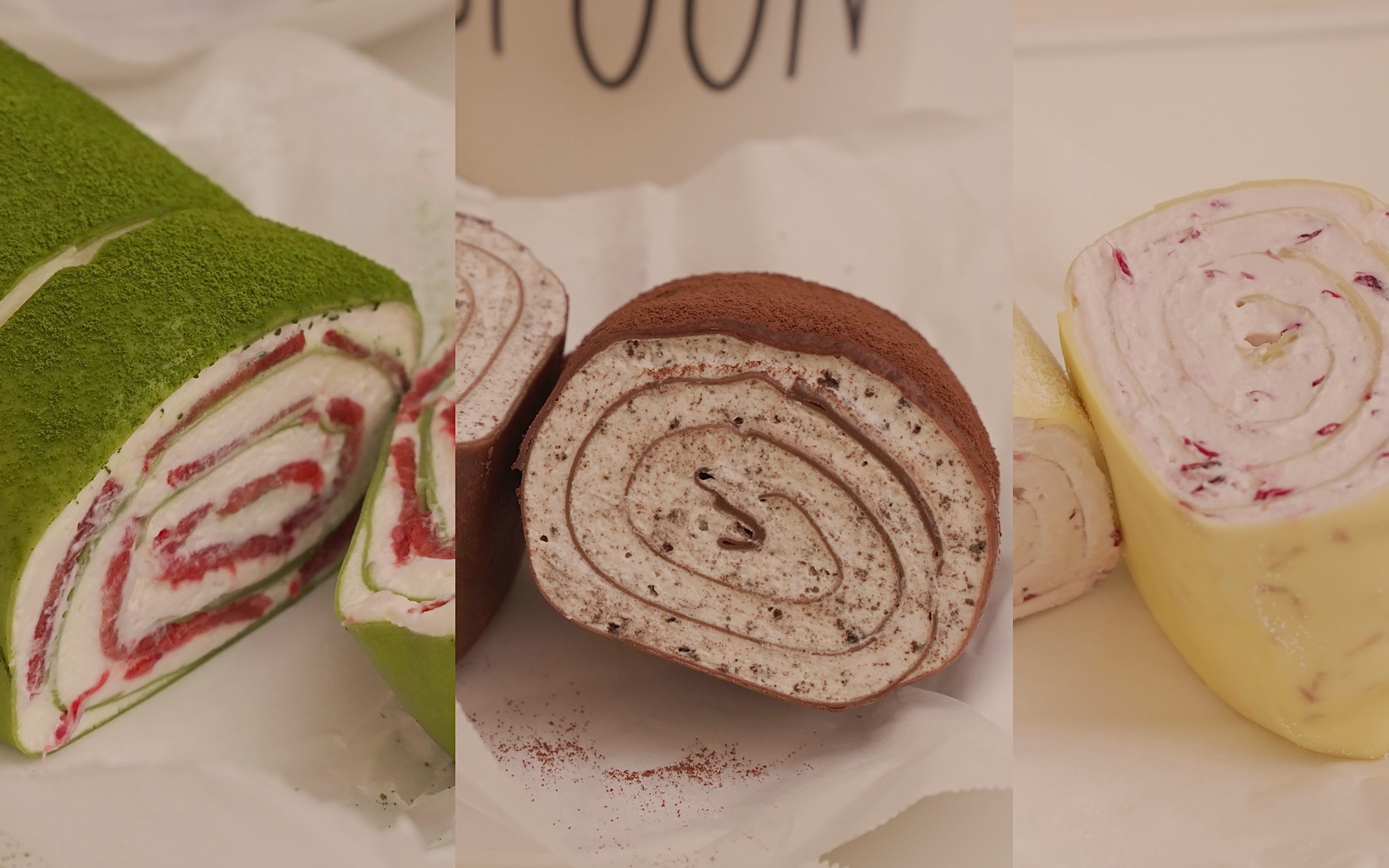 一次解锁三种口味  三色毛巾卷