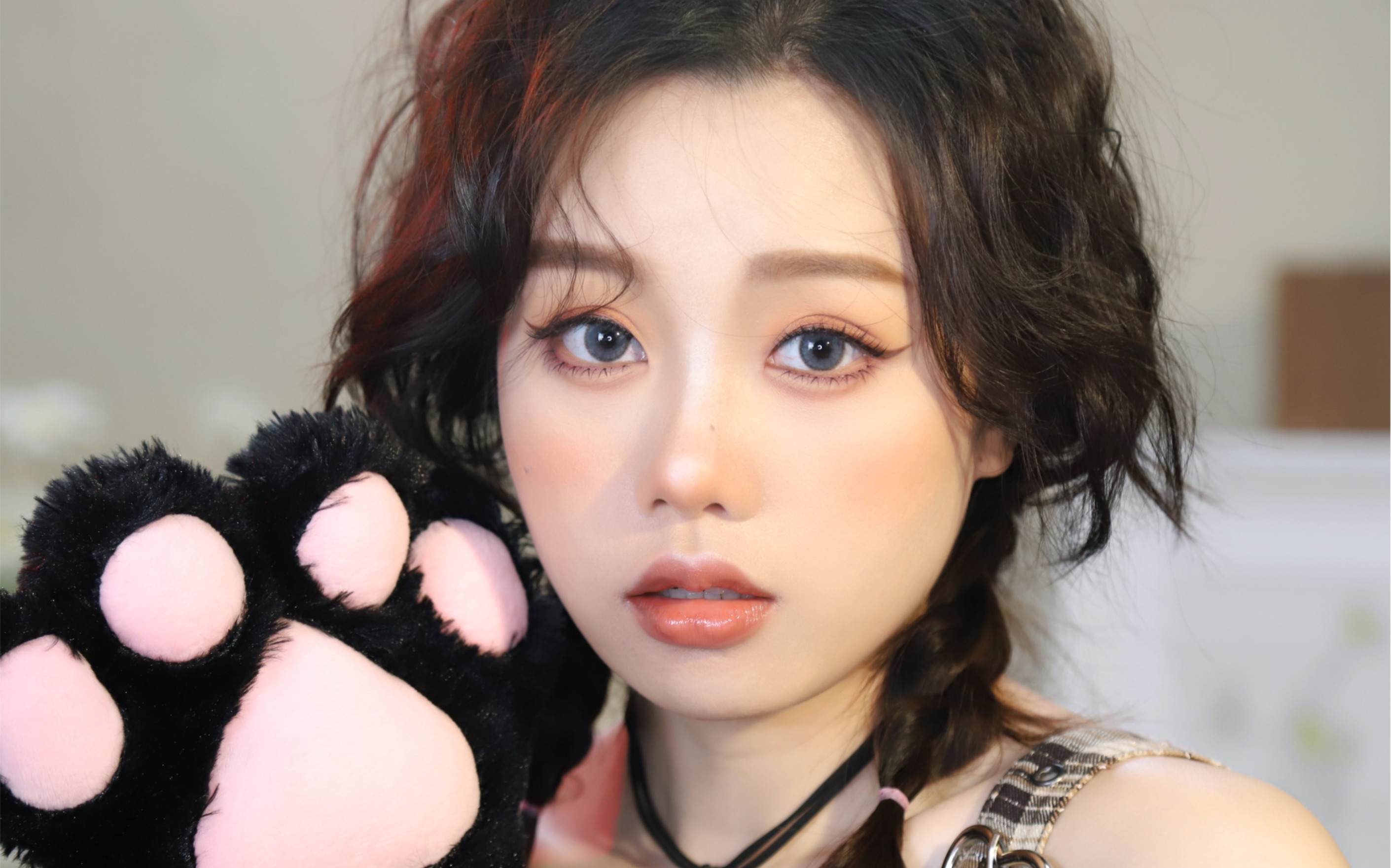 猫系女友已就位,又奶又撩的萝莉小野猫妆!主人来了吗