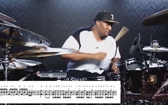 [图]Eric Moore drum solo transcription