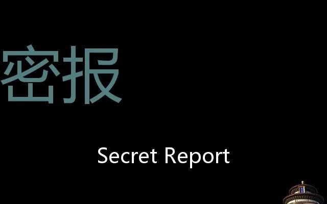 密报英文