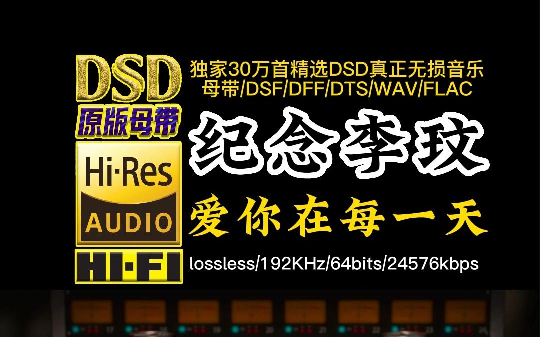 [图]纪念国际巨星李玟：经典歌曲《爱你在每一天》DSD完整版【30万首精选真正DSD无损HIFI音乐，百万调音师制作】