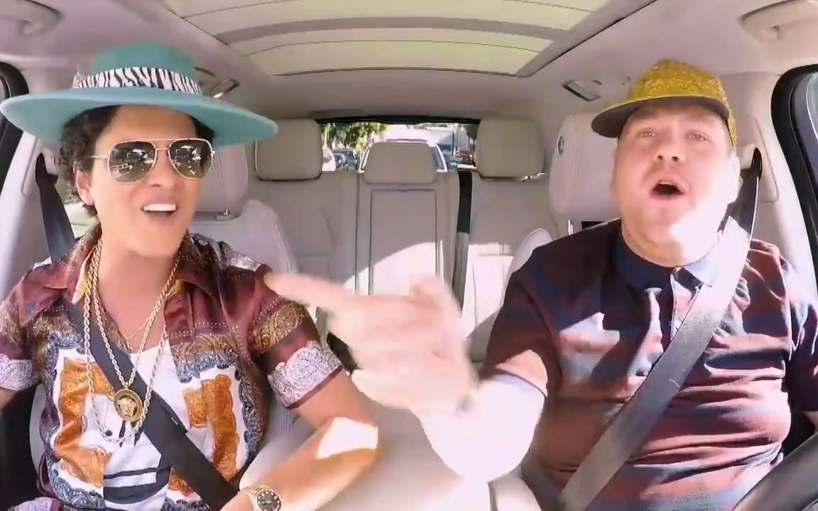 [图]【Bruno Mars】火星哥的拼车卡拉OK表演！