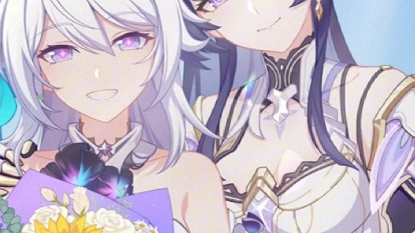 琪亚娜与芽衣的"结婚照"!(老夫老妻了这是)