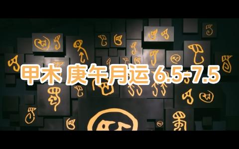 甲木 甲辰年庚午月运 6.57.5 关键词 巧言豪夺哔哩哔哩bilibili