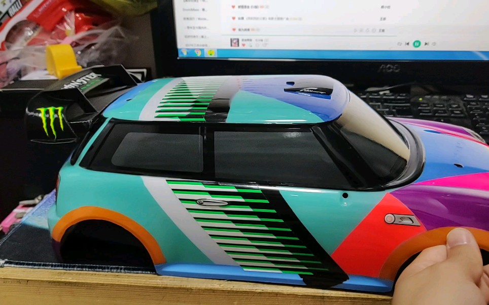 RC 拉力 车壳 宝马mini wrc 漫画monster 制作进度50%_哔哩哔哩_bilibili