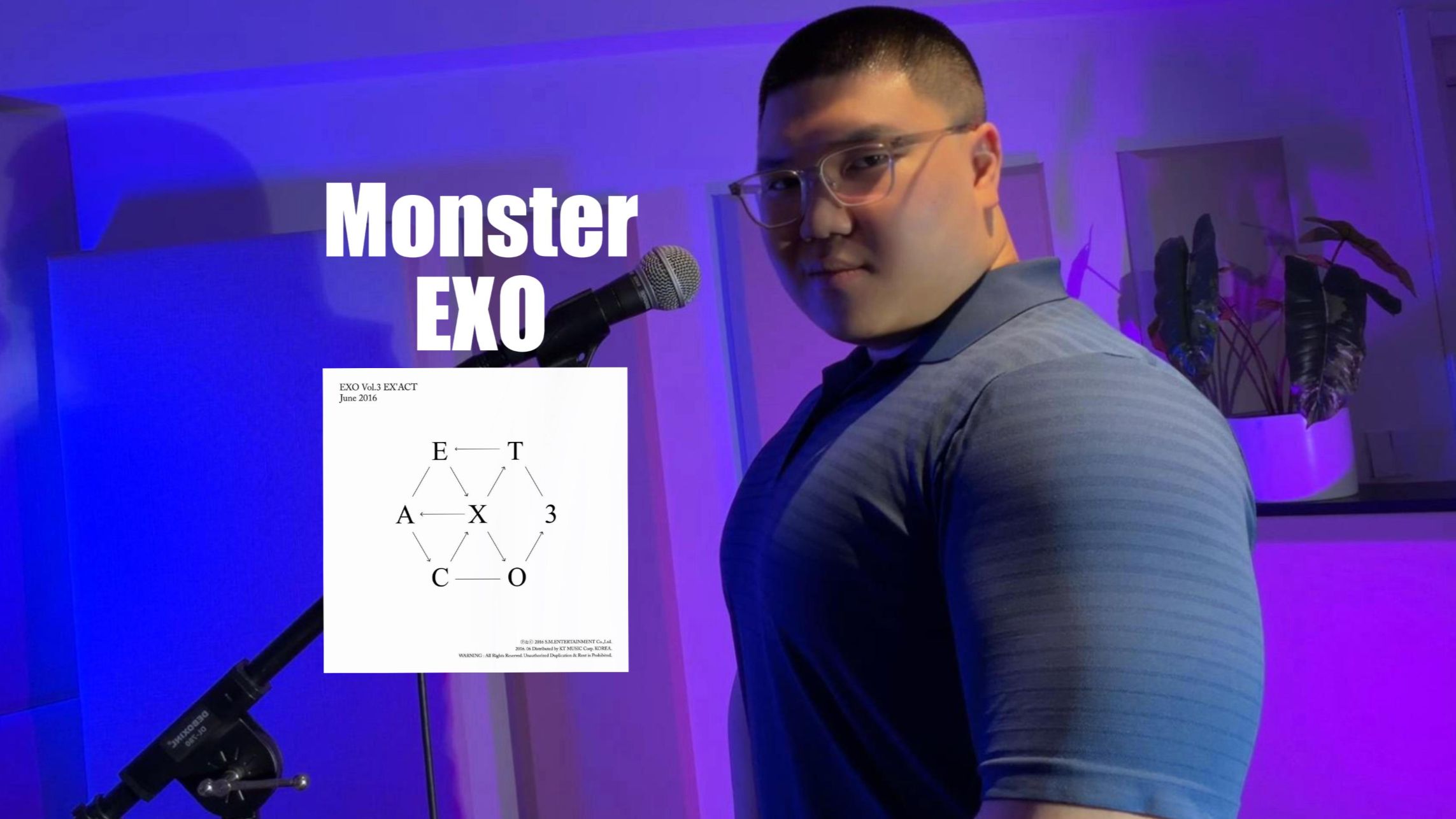 一人挑战EXO《Monster》来个毁灭世界的高音!🔥