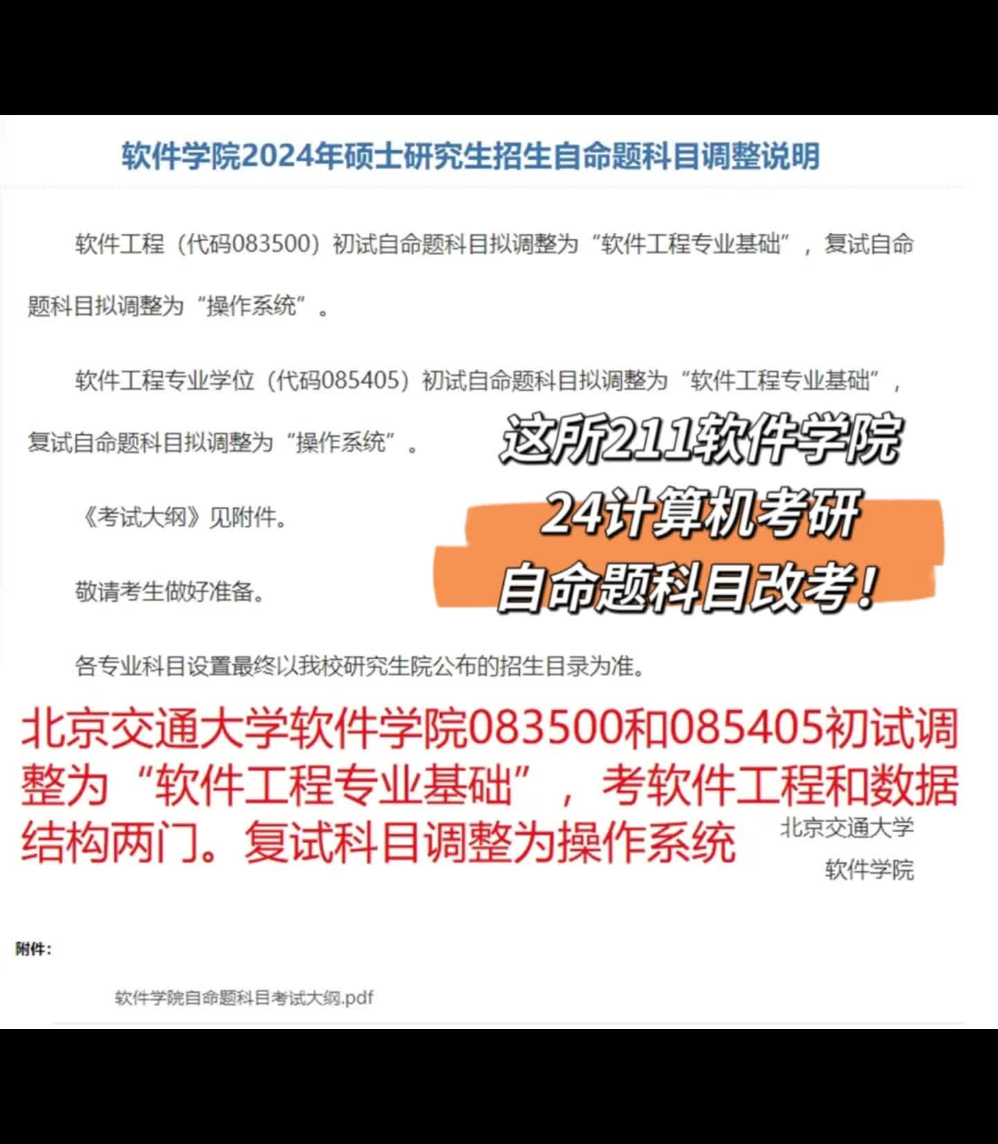 这所211软件学院,24计算机考研自命题科目改考!哔哩哔哩bilibili