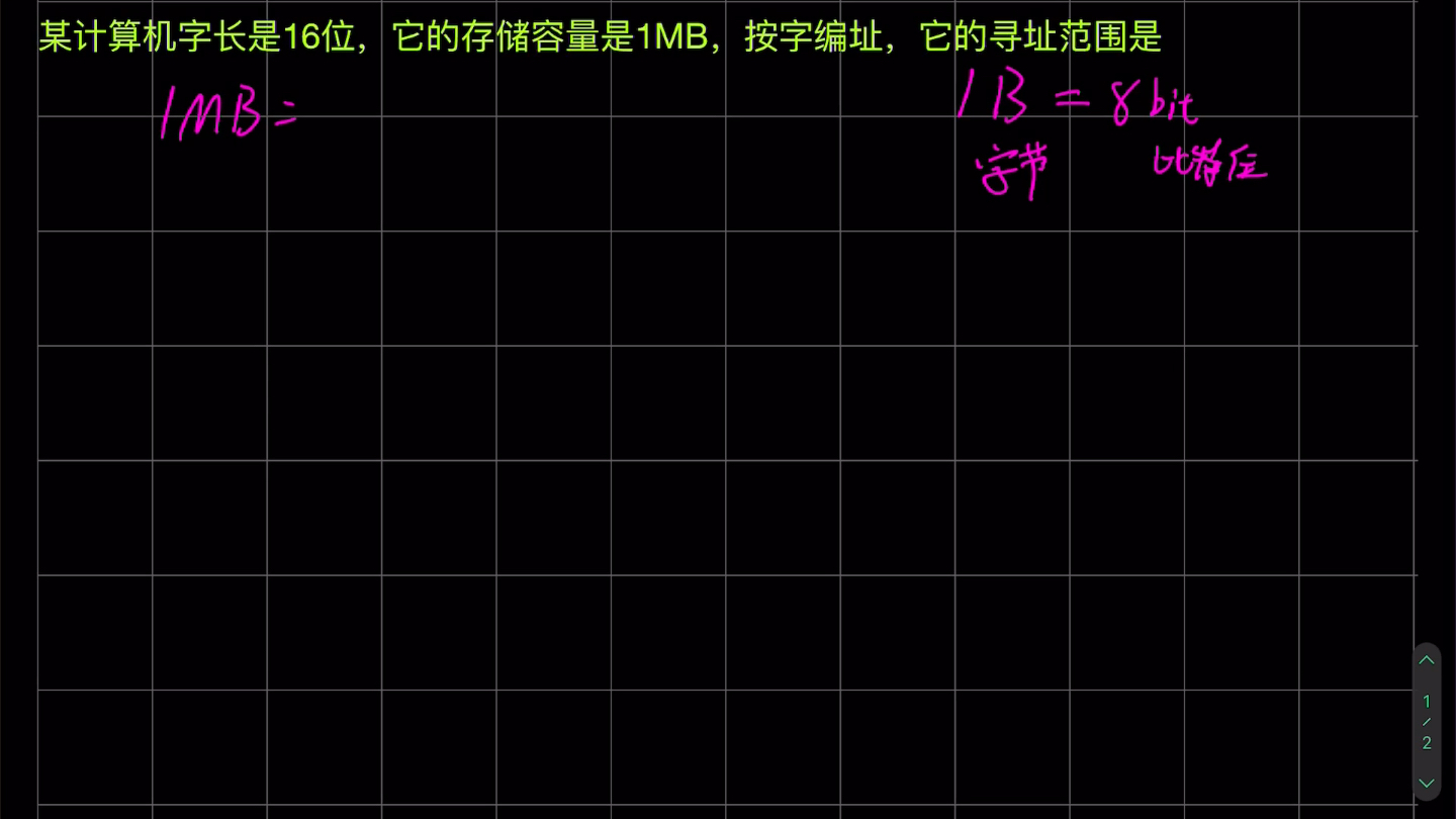 【计算机组成原理】字长转换 存址(期末复习 )哔哩哔哩bilibili