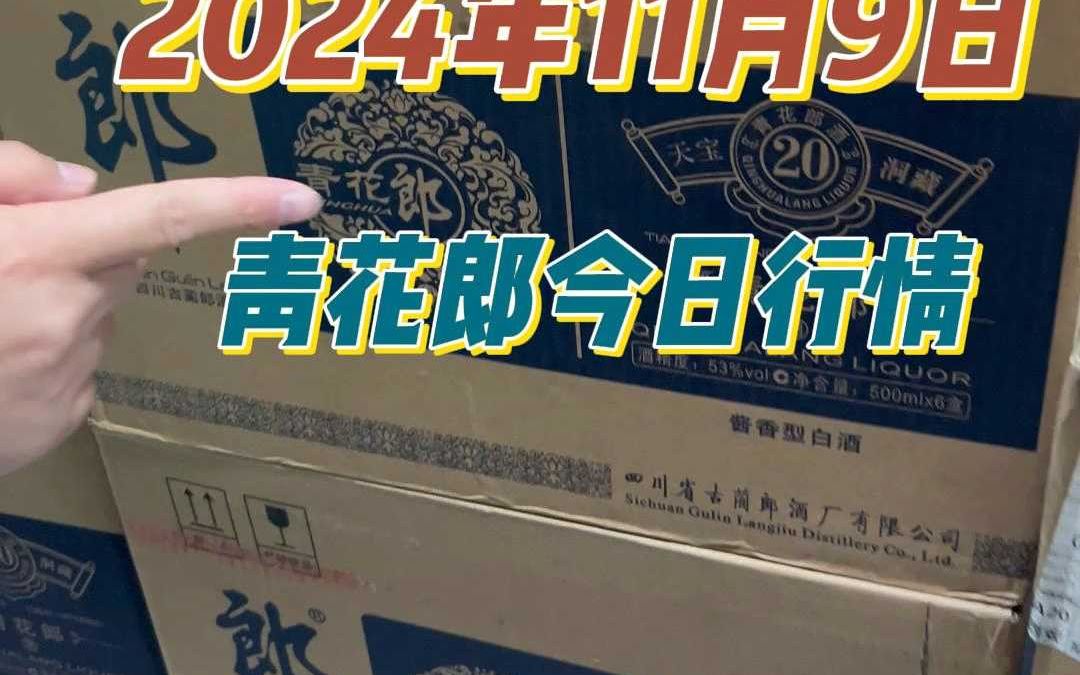 2024年11月9日,青花郎今日行情哔哩哔哩bilibili