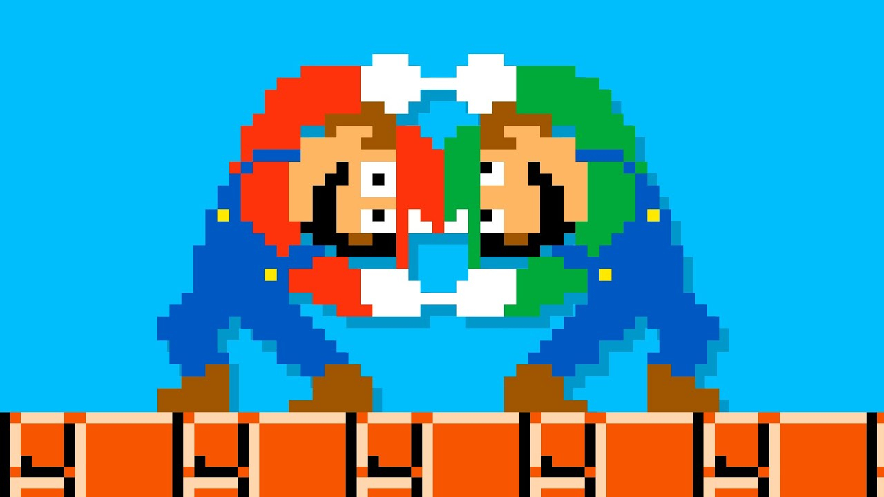 超级玛丽马里奥超搞笑动画马里奥与路易基的合体