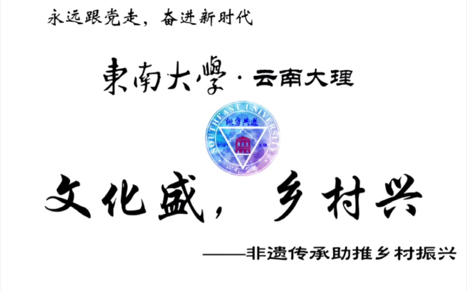 东南大学|投身国家重大战略我们在路上!文化盛,乡村兴,风花雪月的调研之路.哔哩哔哩bilibili