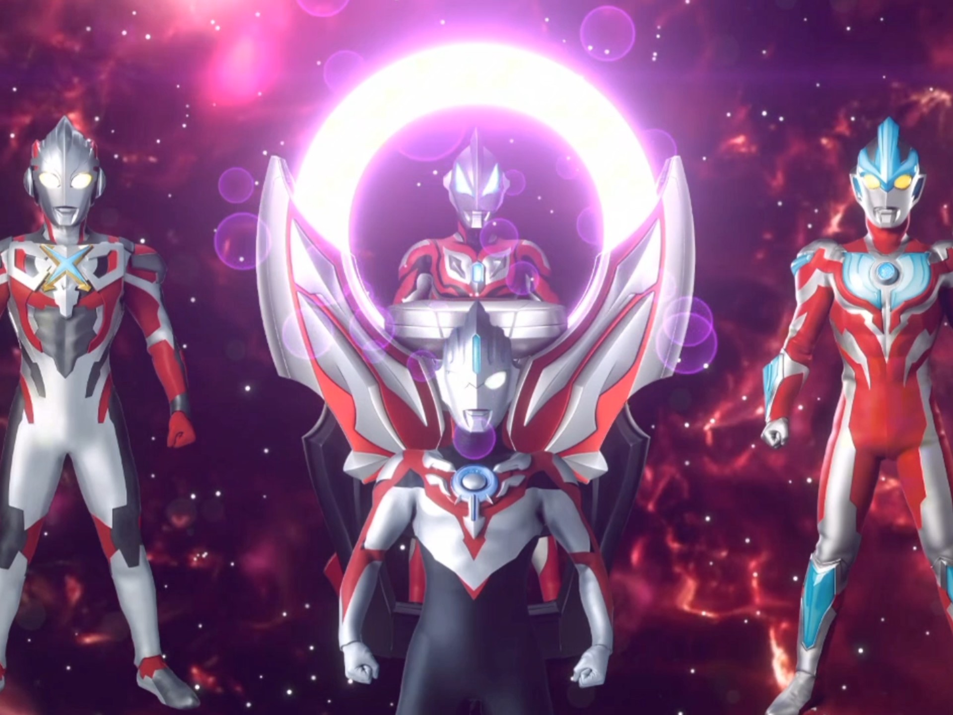 银河&艾克斯&欧布 捷德奥特曼 银河初生形态