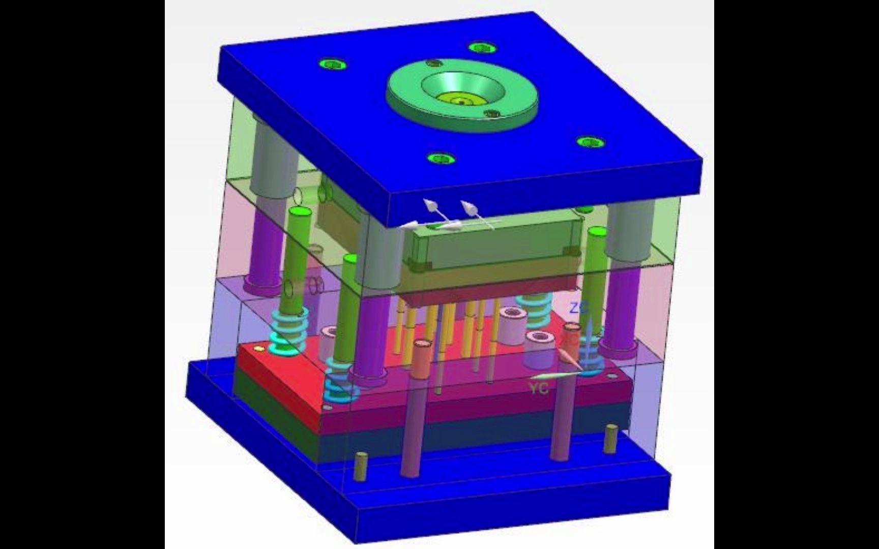 塑料梳子注射模具设计 梳子塑料模具设计