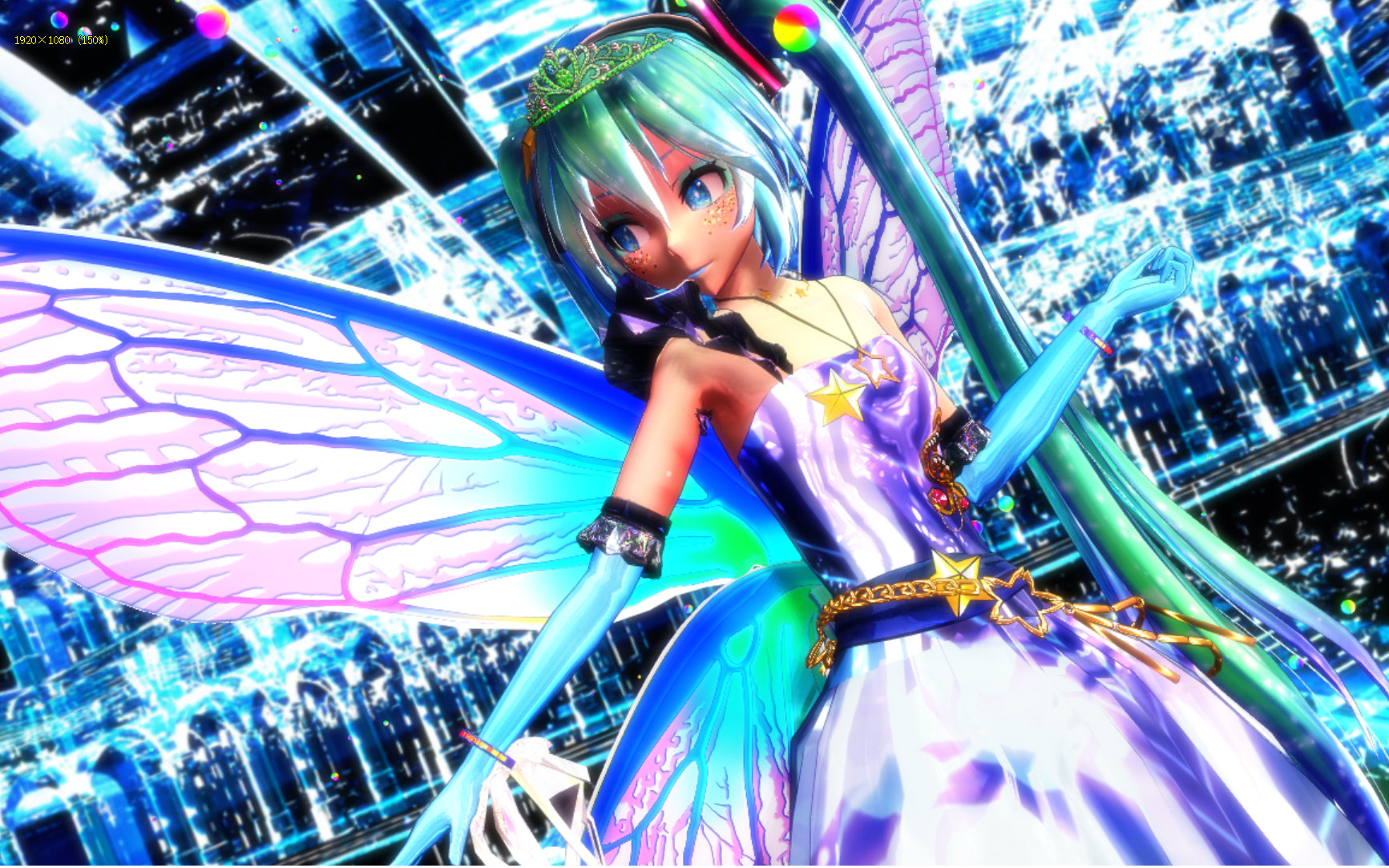 (mmd极乐净土)蝴蝶miku