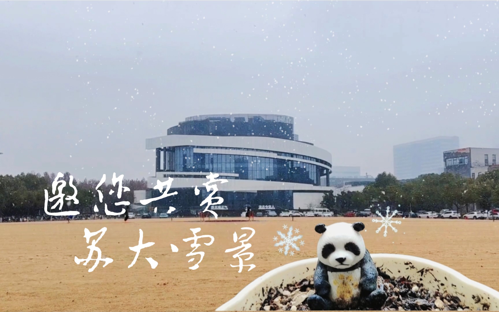 苏州大学雪景图片