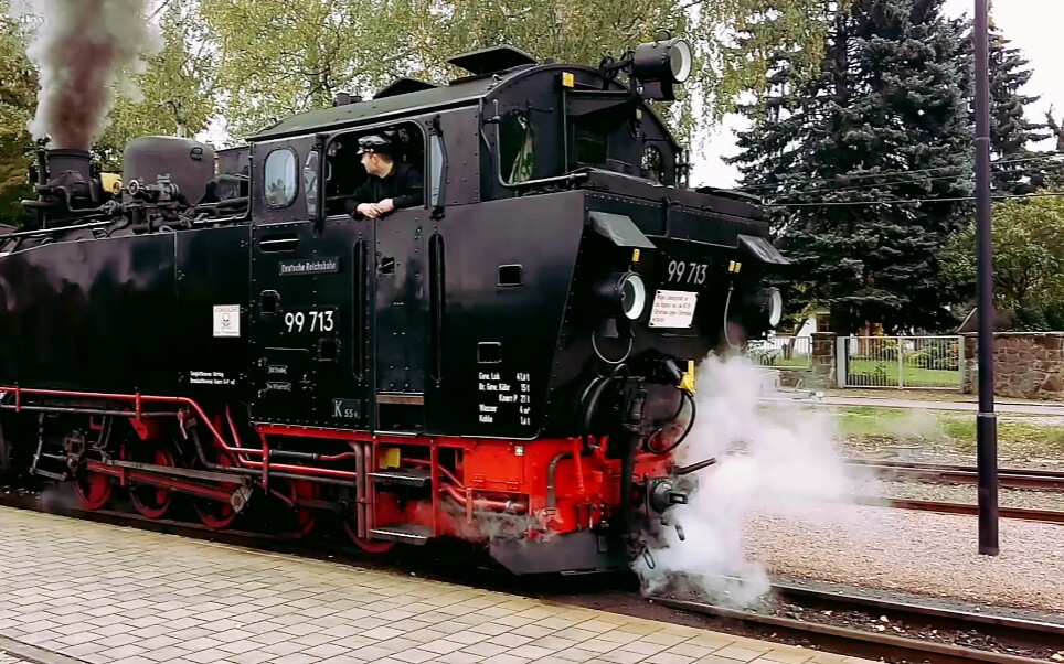 德国萨克森州的窄轨铁路蒸汽机车