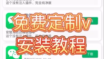 定制v免费安装教程来了