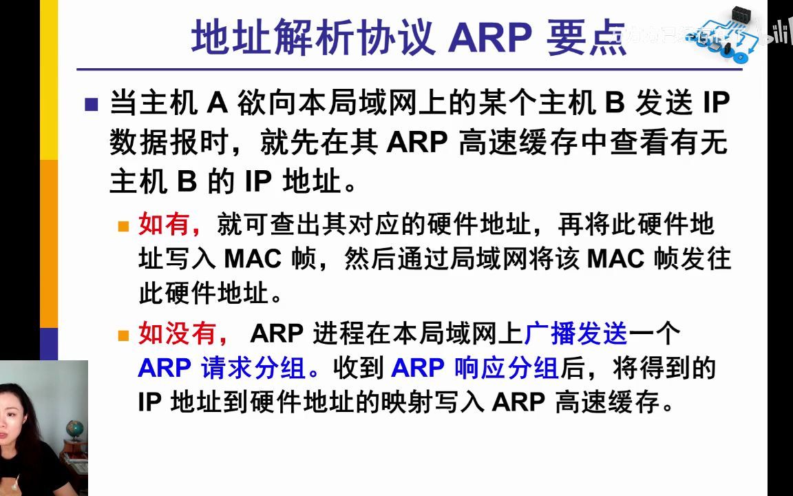 25 地址解析协议ARP的作用、要点、ARP高速缓存的作用、使用ARP的四种典型情况哔哩哔哩bilibili