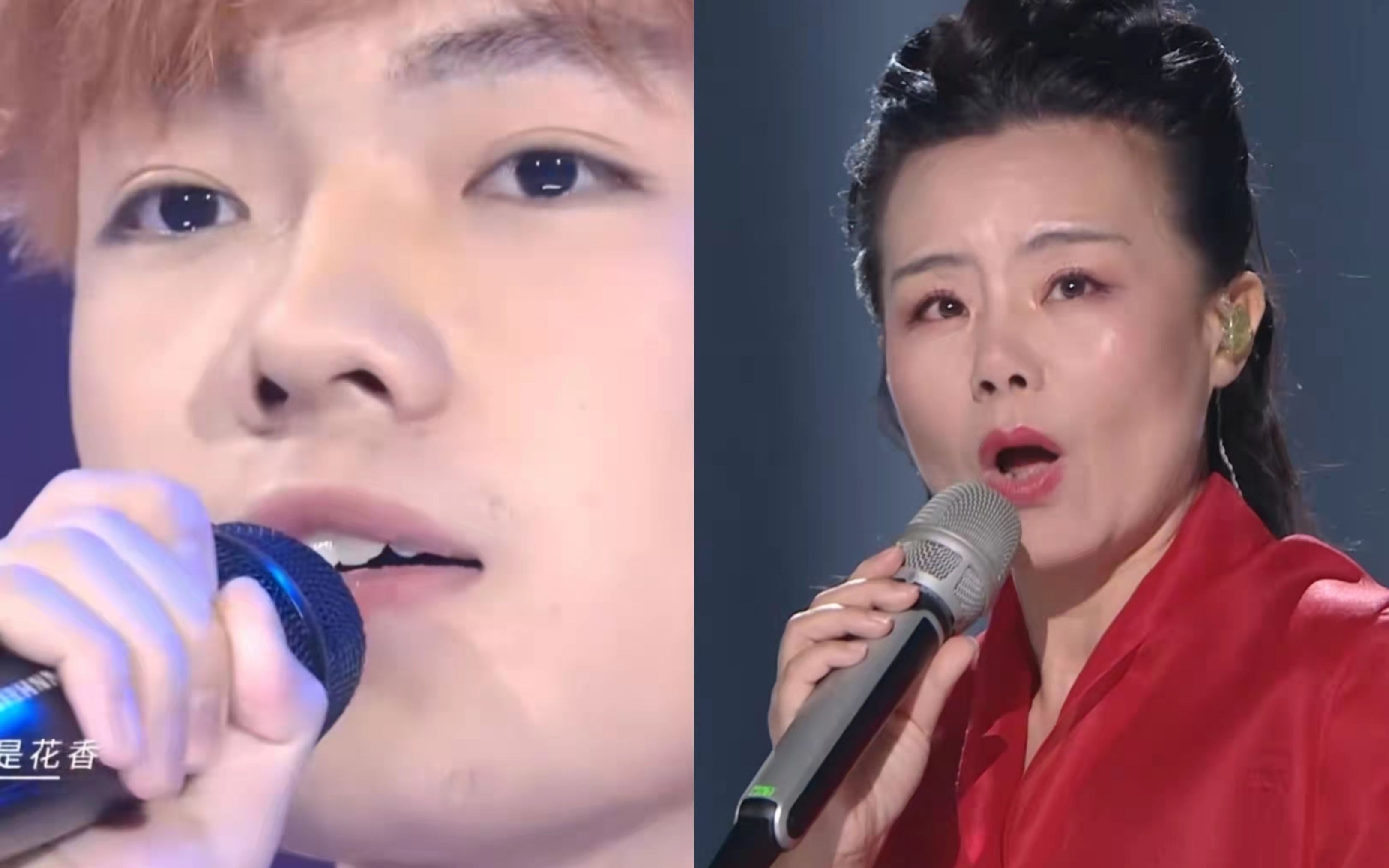 【娱乐向】阴阳の二重唱 《下山》双声道对比(左:龚琳娜;右:要不要