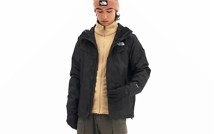 the north face北面三合一冲锋衣男户外保暖抓绒内胆夹克外套88rp uk2