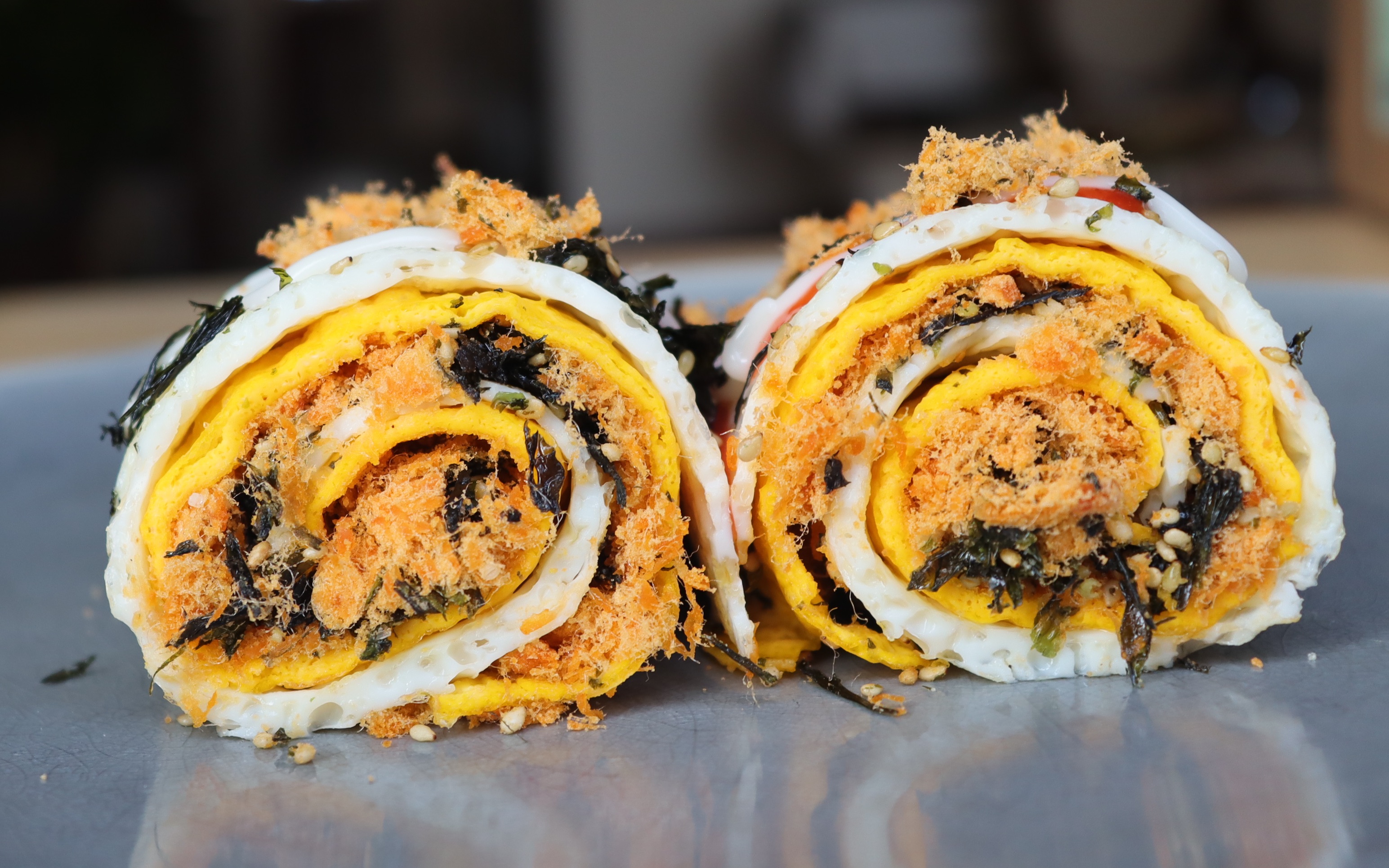 用官方回答制作「鸡蛋肉松海苔卷」超级新手简单制作